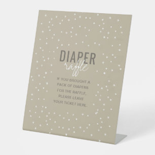 Expositor En L Diaper Raffle Adventure espera estrellas neutrales