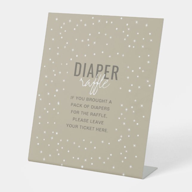 Expositor En L Diaper Raffle Adventure espera estrellas neutrales (Anverso)