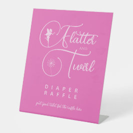 Expositor En L Diaper Raffle de la fiesta de cumpleaños de hadas 