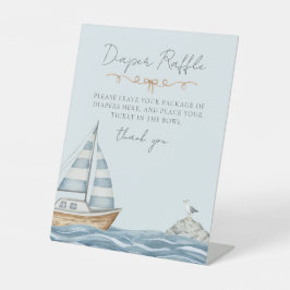 Expositor En L Diaper Raffle Nautical Baby Shower