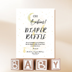Expositor En L Diaper Raffle Oh bebés, cigüeñas neutrales
