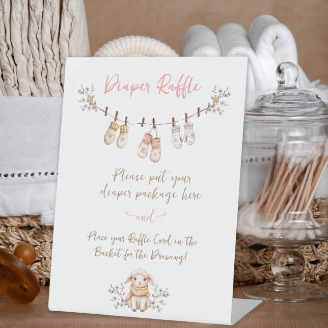 Expositor En L Diaper Raffle para Niña Boho de Invierno en el Cam (Subido por el creador)