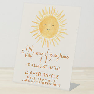 Expositor En L Diaper Raffle Ray De Sunshine Baby Shower