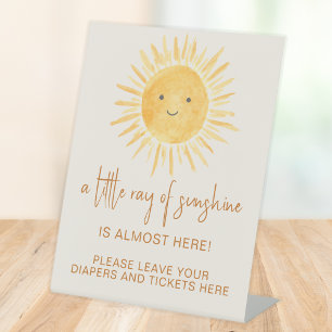 Expositor En L Diaper Raffle Ray De Sunshine Baby Shower