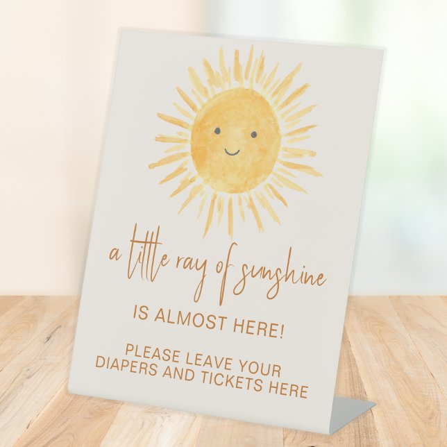Expositor En L Diaper Raffle Ray De Sunshine Baby Shower (Subido por el creador)