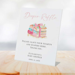 Expositor En L Diaper Raffle Sign New Chapter Begins Baby Shower