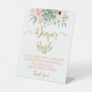 Expositor En L Diaper Raffle succulent