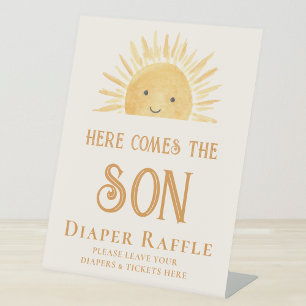 Expositor En L Diaper Raffle Sun Baby Shower
