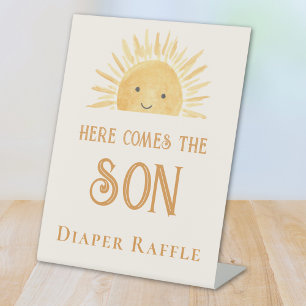 Expositor En L Diaper Raffle Sun Baby Shower