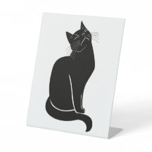 Dibujo de gato negro