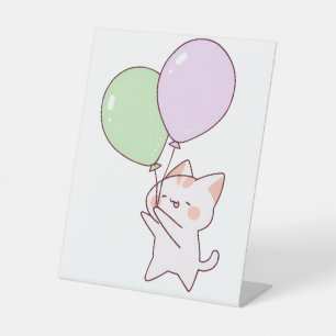 Expositor En L Dibujo de globo de retención de gato
