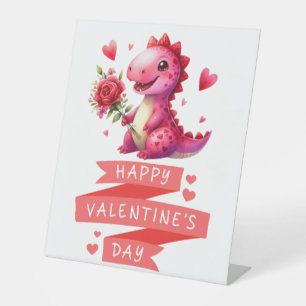 Expositor En L Dinosaurio El día de San Valentín lindo