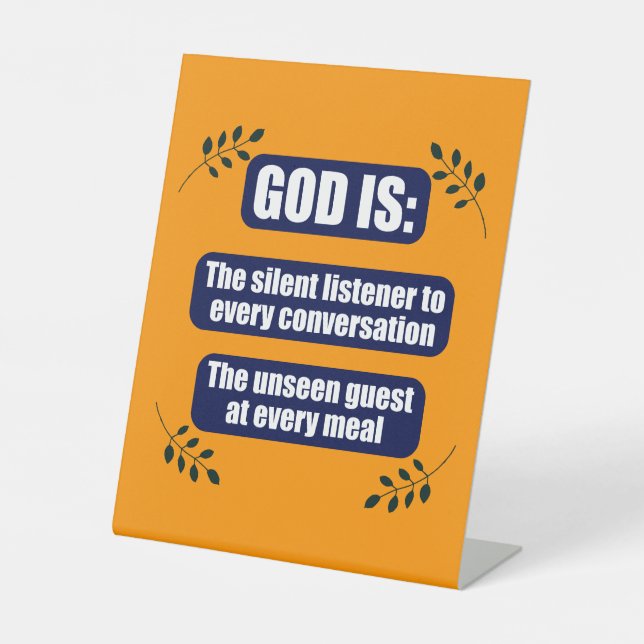 Expositor En L Dios siempre está presente escuchando silenciosame (Anverso)