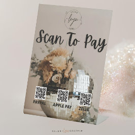 Expositor En L Discoteca | Flores | Código QR | Rótulo de pago