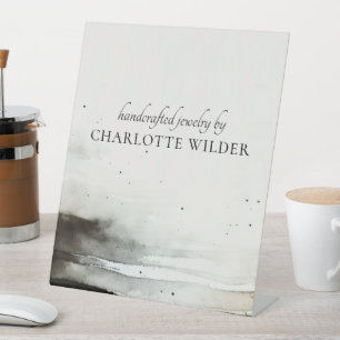 Expositor En L Diseñador de joyas de acuarela de abstracto artíst