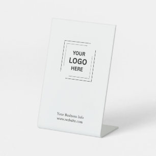 Expositor En L Diseño Blanco Minimalista Limpio Negocio Persona