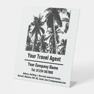 Expositor En L Diseño de Agencia de Viajes y Agente de Viajes