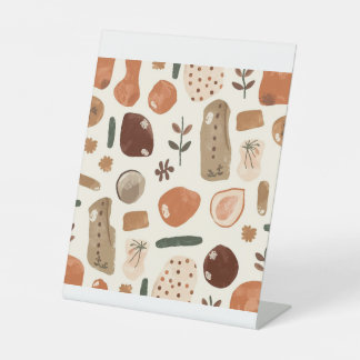 Expositor En L Diseño de Arte Boho Minimalista Elegante Moderno