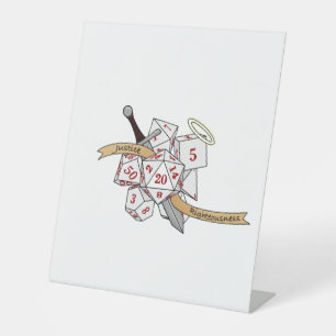 Expositor En L Diseño de los dados de Paladin