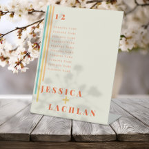 Diseño de Moda retro con franjas coloridas Tabla n