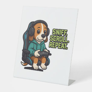 Expositor En L Diseño de perros para el juego Beagle Personalizad