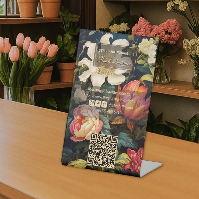 Expositor En L Diseño floral de pintura floral holandesa de lujo (Subido por el creador)