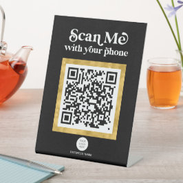 Expositor En L Diseño moderno de redes QR Código QR seña de negoc