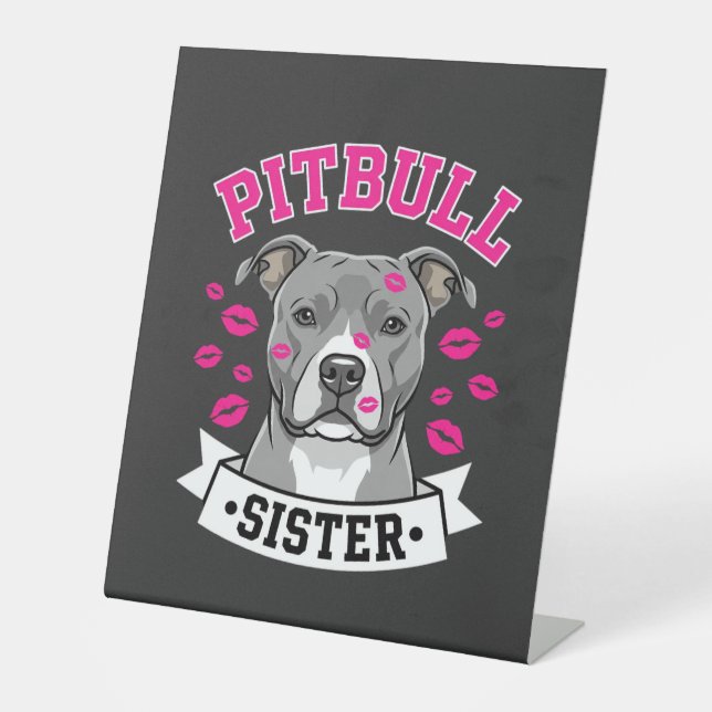 Expositor En L Diseño Vectorial de Hermana Amante de Pitbull (Anverso)