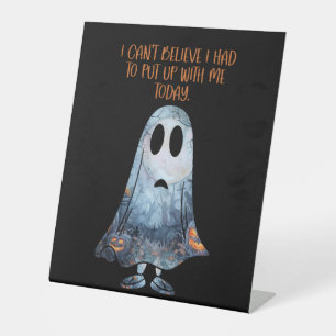 Expositor En L Divertido trato conmigo con humor fantasma sarcást