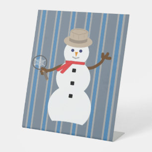 Expositor En L Divertido y divertido detective Snowman