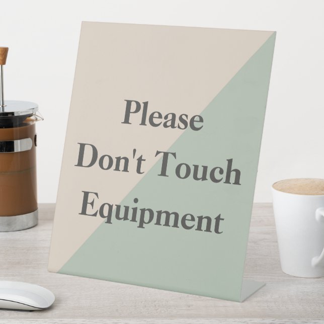 Expositor En L Do Not Touch Equipment Professional Boundary (In Situ)
