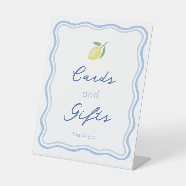 Expositor En L Dolce Vita Doodle Cards & Gifts Wedding Shower (Anverso)