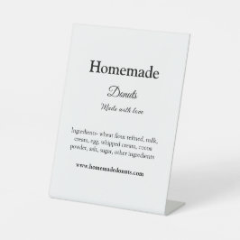 Expositor En L Donuts caseros hechos con amor agregar sitio web d