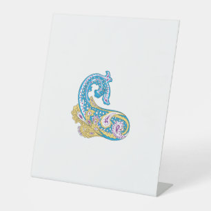 Expositor En L Dot, Sherpa Blue, Golden Sand Design