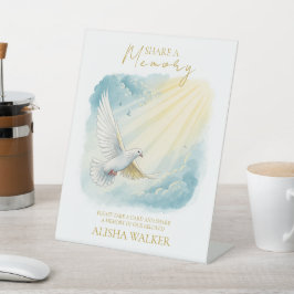 Expositor En L Dove Sunlight Comparte un Rótulo funeral de memori