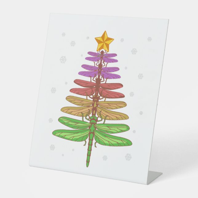Expositor En L Dragonfly Christmas Tree Shirt Inspire Lover Xmas  (Anverso)