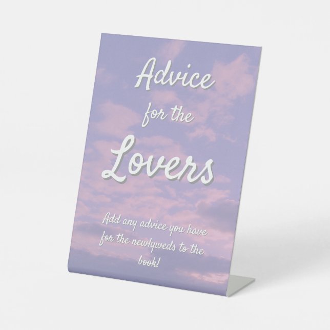 Expositor En L Dream Clouds Lover Advice Rótulo (Anverso)