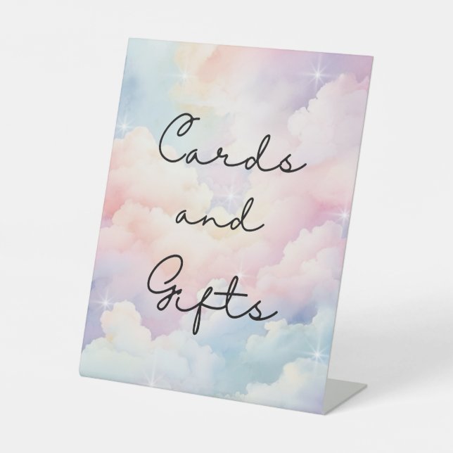 Expositor En L Dreamy Stars Cards Gifts Baby Shower (Anverso)