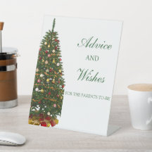 Ducha de Bebé de Navidad con Acebo de Invierno
