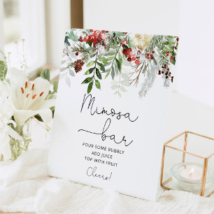 Expositor En L Ducha de novia de Evergreen bar mimosa