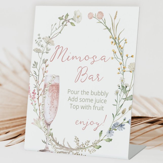 Expositor En L Ducha de novia de Mimosa Wildflower (Subido por el creador)