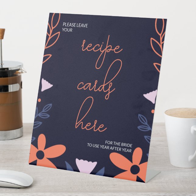 Expositor En L Ducha de Novia Floral Naranja Oscuro (In Situ)