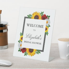 Expositor En L Ducha de novia floral tradicional