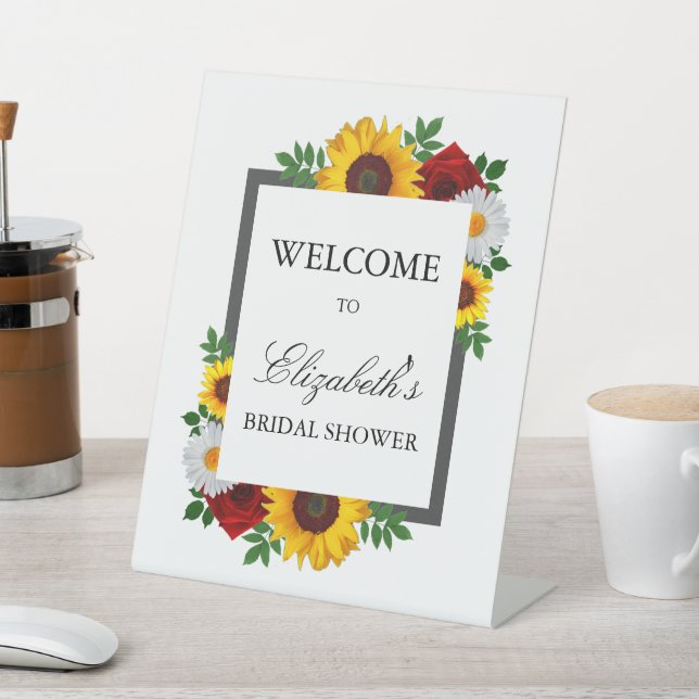 Expositor En L Ducha de novia floral tradicional (In Situ)