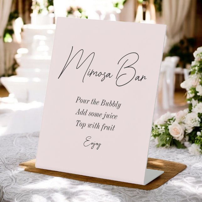 Expositor En L Ducha de novias Rubor Pink Mimosa Bar (Subido por el creador)