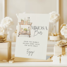 Ducha de parejas de carrito de Mimosa Bar