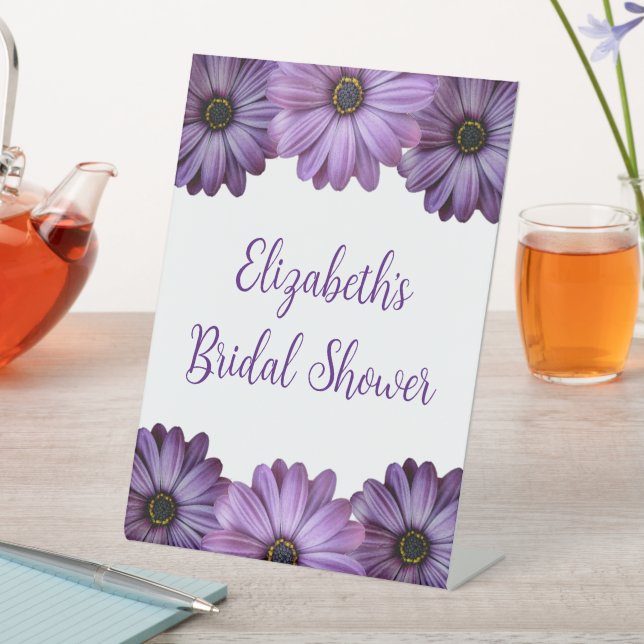 Expositor En L Ducha Morada Floral Bridal (In Situ)