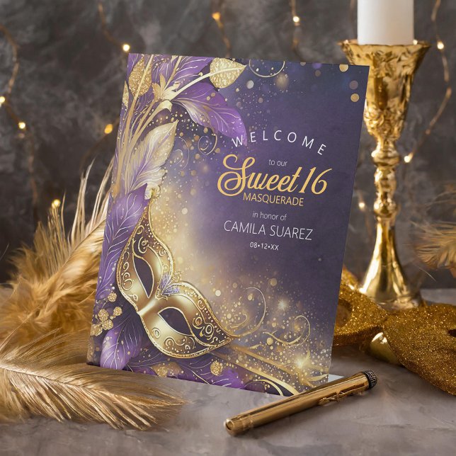 Expositor En L Dulce de Masquerade 16 Bienvenido Purple Gold ID10 (Subido por el creador)