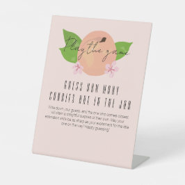 Expositor En L Dulce melocotón bebé ducha adivina cuántos juegos