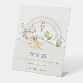 Expositor En L Dulce y dulce Fiesta de Personalizado de cumpleaño